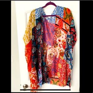 Boho patch shawl